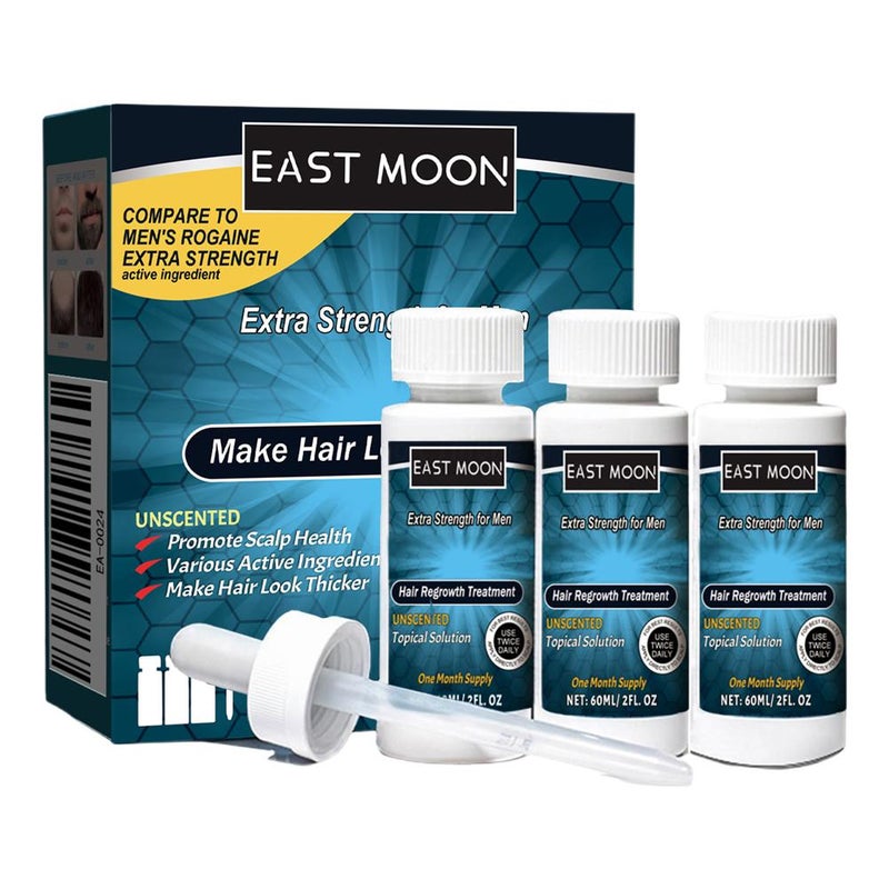 East Moon Men's Hair Conditioner, Men's Hair Nourishing and Moisturizing Essence, EA Label nsmfszy922dn01 - 60ml3pcs